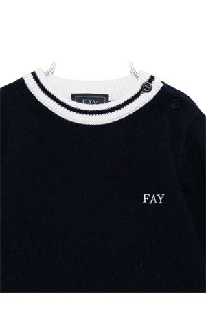 maglione in lana blu FAY KIDS | FX9500Z2362621AV